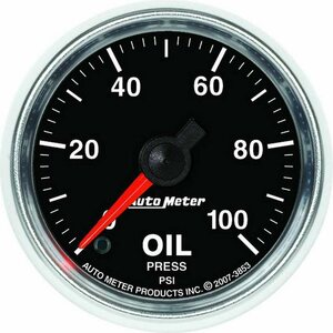 AutoMeter - 3853 - 2-1/16 GS Oil Pressure Gauge - 0-100psi