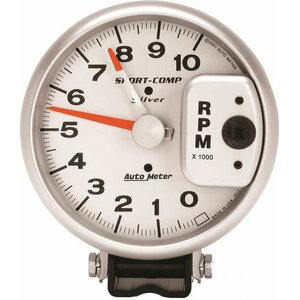 AutoMeter - 3910 - 5in 10000 Rpm Silver Tac