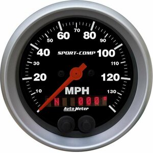 AutoMeter - 3982 - 3-3/8 S/C GPS Speedo w/Rally-Nav Display