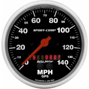 AutoMeter - 3983 - 5in S/C GPS Speedo w/Rally-Nav Display