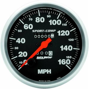 AutoMeter - 3995 - 5in Sport Comp 160mph Speedometer