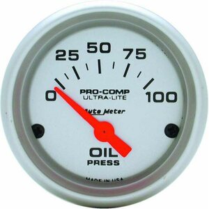 AutoMeter - 4327 - 2-1/16in U/L Oil Pressure Gauge 0-100psi