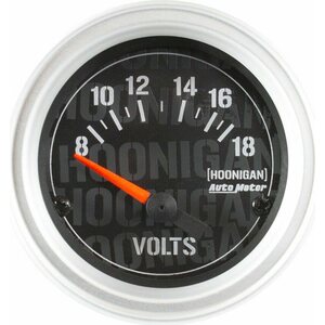 AutoMeter - 4391-09000 - 2-1/16in  Voltmeter Gauge Hoonigan Series