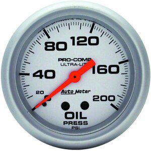 AutoMeter - 4422 - 2-5/8in Mech Oil Pressure 0-200 Psi