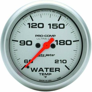AutoMeter - 4469 - Ultra Lite 2-5/8in Water Temp 60-210 Electric