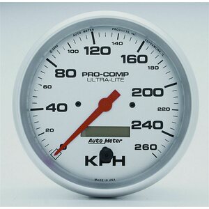 AutoMeter - 4489-M - 5in U/L Speedometer - 260KPH Metric