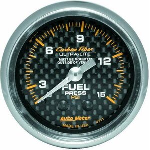 AutoMeter - 4711 - C/F 2-1/16in Fuel Press. Gauge 0-15PSI