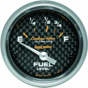 AutoMeter - 4715 - 2-1/16in C/F Fuel Level Gauge 73/10 OHMS