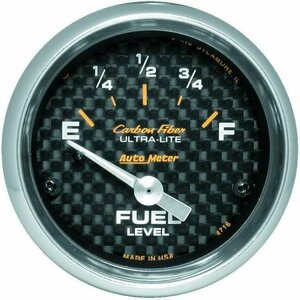 AutoMeter - 4716 - 2-1/16in C/F Fuel Level Gauge 240/33 OHMS