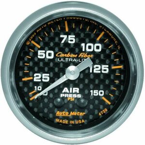 AutoMeter - 4720 - 2-1/16in C/F Air Press. Gauge 0-150psi