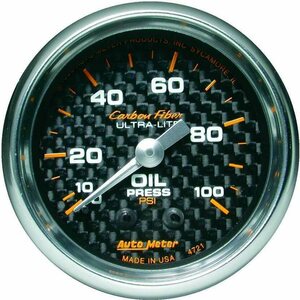 AutoMeter - 4721 - C/F 2-1/16in Oil Pressure Gauge 0-100PSI