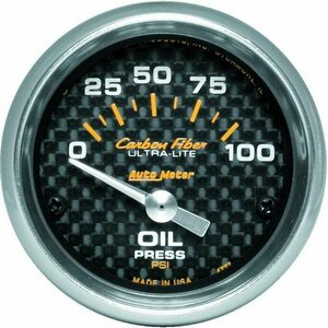 AutoMeter - 4727 - C/F 2-1/16in Oil Pressure Gauge 0-100PSI