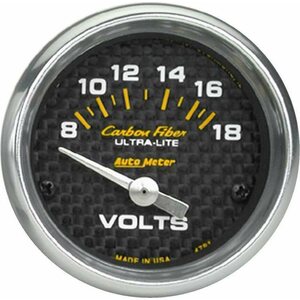 AutoMeter - 4791 - C/F 2-1/16in Voltmeter 8-18 Volts