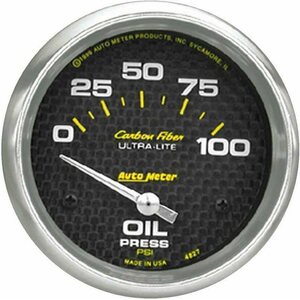 AutoMeter - 4827 - C/F 2-5/8in Oil Pressure Gauge 0-100PSI