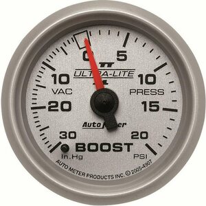 AutoMeter - 4907 - 2-1/16in U/L II Boost / Vac Gauge 30/20