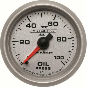 AutoMeter - 4921 - 2-1/16in U/L II Oil Pressure Gauge 0-100psi