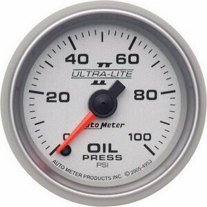 AutoMeter - 4953 - 2-1/16in U/L II Oil Pressure Gauge 0-100psi