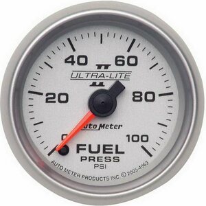 AutoMeter - 4963 - 2-1/16in U/L II Fuel Pressure Gauge 0-100psi
