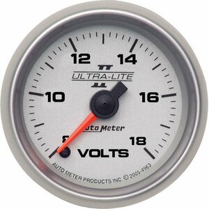 AutoMeter - 4991 - 2-1/16 U/L II Voltmeter 8-18 Full Sweep