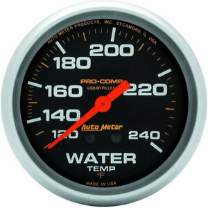 AutoMeter - 5433 - 120-240 Water Temp. Gaug 12' long