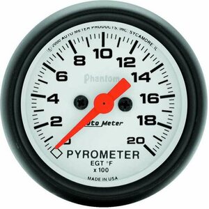 AutoMeter - 5745 - 2-1/16in Phantom 2000 Degree Pyrometer