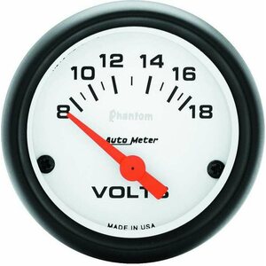 AutoMeter - 5791 - Phantom 2 1/16in Voltmeter 8-18 Volts