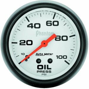 AutoMeter - 5821 - 2-5/8in Phantom Oil Pressure Gauge 0-100psi