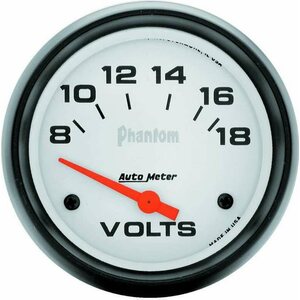 AutoMeter - 5891 - 2-5/8in Phantom Voltmeter 8-18 Volts