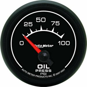 AutoMeter - 5927 - 2-1/16 ES Oil Pressure Gauge - 0-100psi