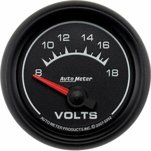 AutoMeter - 5992 - 2-1/16 ES Voltmeter Gauge - 8-18