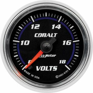 AutoMeter - 6191 - 2-1/16in C/S Voltmeter Gauge 8-18 Volts