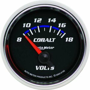 AutoMeter - 6192 - 2-1/16in C/S Voltmeter Gauge 8-18 Volts