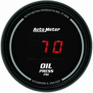 AutoMeter - 6327 - 2-1/16in DG/B Oil Press. Gauge