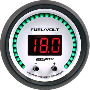 AutoMeter - 6709-PH - 2-1/16 Fuel/Volt Gauge Elite Digital PH Series