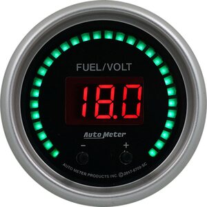 AutoMeter - 6709-SC - 2-1/16 Fuel/Volt Gauge Elite Digital SC Series