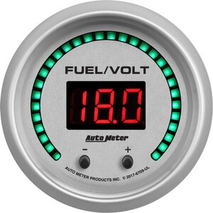 AutoMeter - 6709-UL - 2-1/16 Fuel/Volt Gauge Elite Digital UL Series