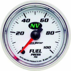 AutoMeter - 7363 - 2-1/16in NV/S Fuel Pressure Gauge 0-100psi