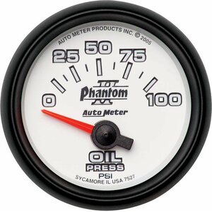 AutoMeter - 7527 - 2-1/16in P/S II Oil Pressure Gauge 0-100psi