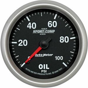 AutoMeter - 7621 - 2-5/8 SC II Oil Pressure Gauge 0-100psi