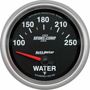 AutoMeter - 7637 - S/C II Water Temp Gauge 2-5/8 100-250F Electric