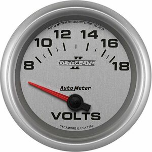 AutoMeter - 7791 - 2-5/8 U/L II Voltmeter Gauge 8-18volts