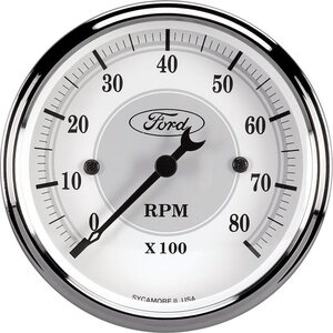 AutoMeter - 880088 - Ford Racing Tach - 3-1/8 In-Dach - White Face
