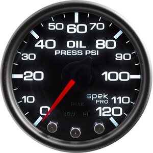AutoMeter - P32552 - Spek-Pro Oil Pressure Gauge 0-120psi 2-1/16