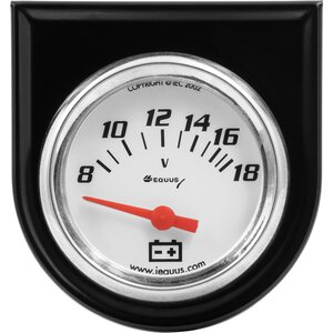 EQUUS - E5268 - 2.0 Dia Voltmeter Gauge w/Black Panel