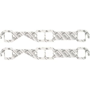 Mr. Gasket - 150A - Sb Chevy Exhaust Gasket  - Performance - 1.450 x 1.550 in Square Port - Composite - Small Block Chevy