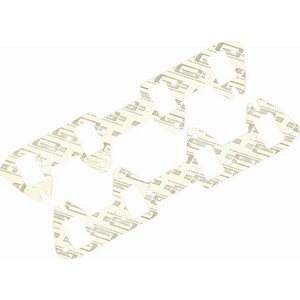 Mr. Gasket - 254G - 390 Ford Exhaust Gasket  - Performance - 1.380 x 2.120 in Rectangle Port - Composite - 14-Bolt Holes - Ford FE-Series