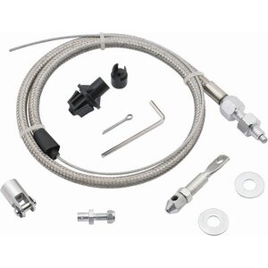 Mr. Gasket - 5657 - Throttle Cable Kit  - Steel Braided style