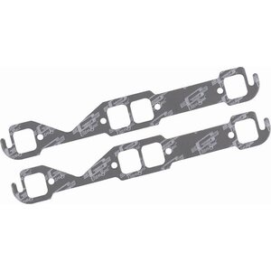 Mr. Gasket - 5901 - Sb Chevy Exhaust Gaskets  - Ultra-Seal - 1.450 x 1.550 in Square Port - Steel Core Laminate - Small Block Chevy