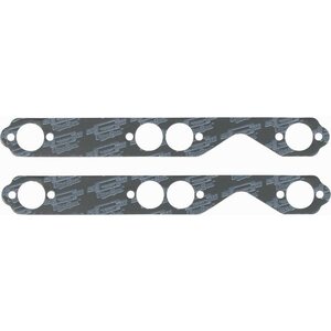 Mr. Gasket - 5902 - Sb Chevy Exhaust Gaskets  - Ultra-Seal - 1.630 in Round Port - Steel Core Laminate - Small Block Chevy