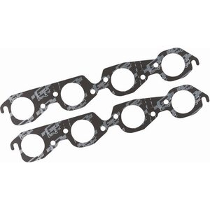 Mr. Gasket - 5912 - BB Chevy Exhaust Gaskets  - Ultra-Seal - 2.150 in Round Port - Steel Core Laminate - Big Block Chevy
